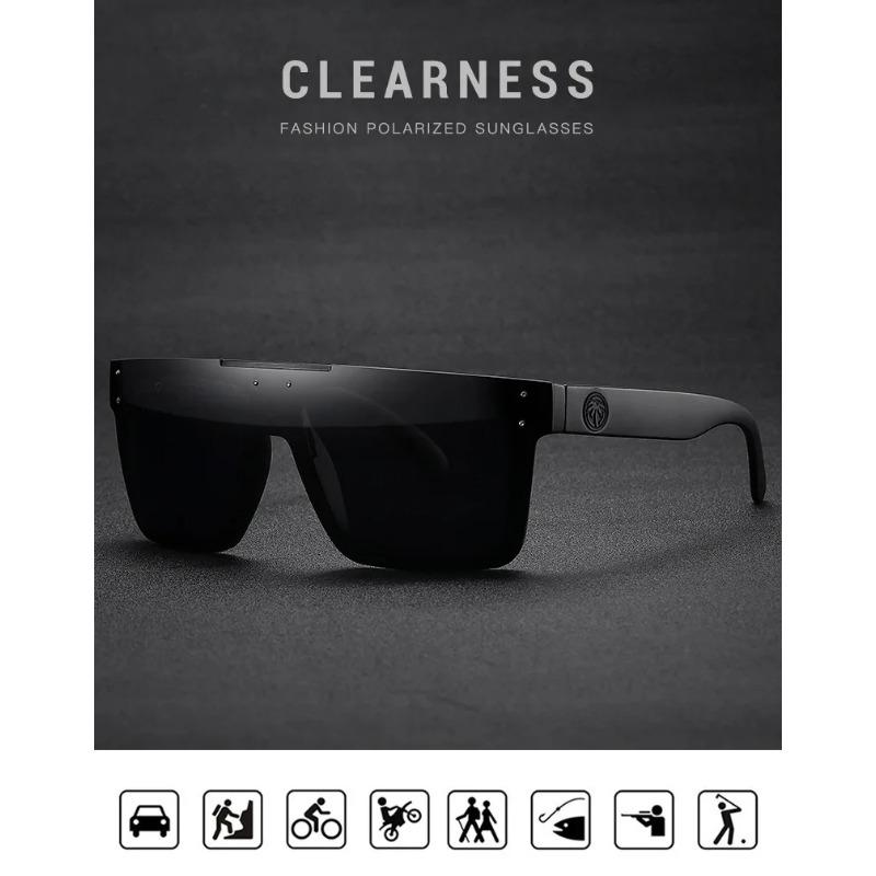 Heat Wave самые продаваемые квадратные цельные очки для мужчин и женщин, высококачественные оригинальные солнцезащитные очки для спорта на открытом воздухе из пленки - HW03