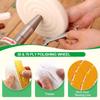 7PCS 6Inch Polishing Wheels Kit for Bench Grinder, 1/2" Arbor Hole White Polish Wheels, Yellow Wheel, Soft Flannel Buffing Wheel