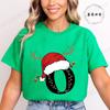 Fashion Merry Christmas Gift for Female Clothing Christmas 26 Alphabet Print TShirt for Women Casual Xmas Tees Short Sleeve Top