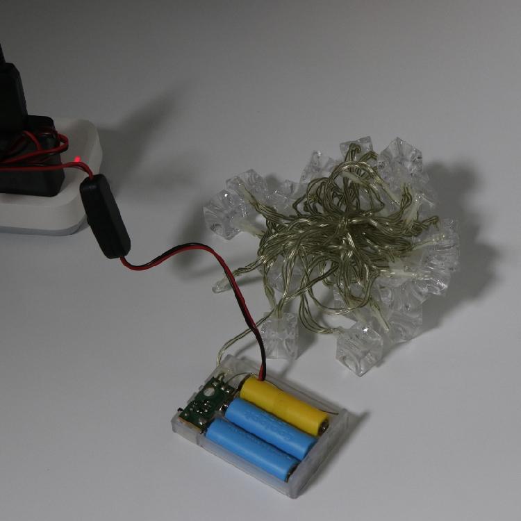 4,5 В USB-адаптер вместо 3 батареек LR03 с переключателями