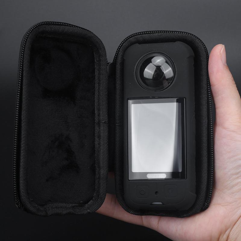 1 шт. для Insta360 X3 Mini чехол для хранения портативный защитный чехол PU экран и объектив закаленное стекло защитная пленка силиконовый чехол рамка