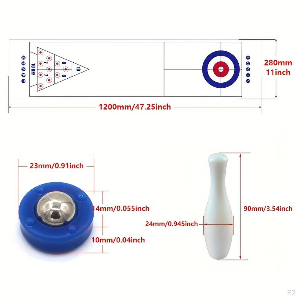 Desktop Bowling Game Set Multiuse Mini for Party Indoor Teens