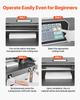 Electric Paper Cutter, Metal Hydraulic Paper Cutter Machine, 660 mm Cutting Width, 100 mm Cutting Thickness, Large Size Electric Guillotine Trimmer