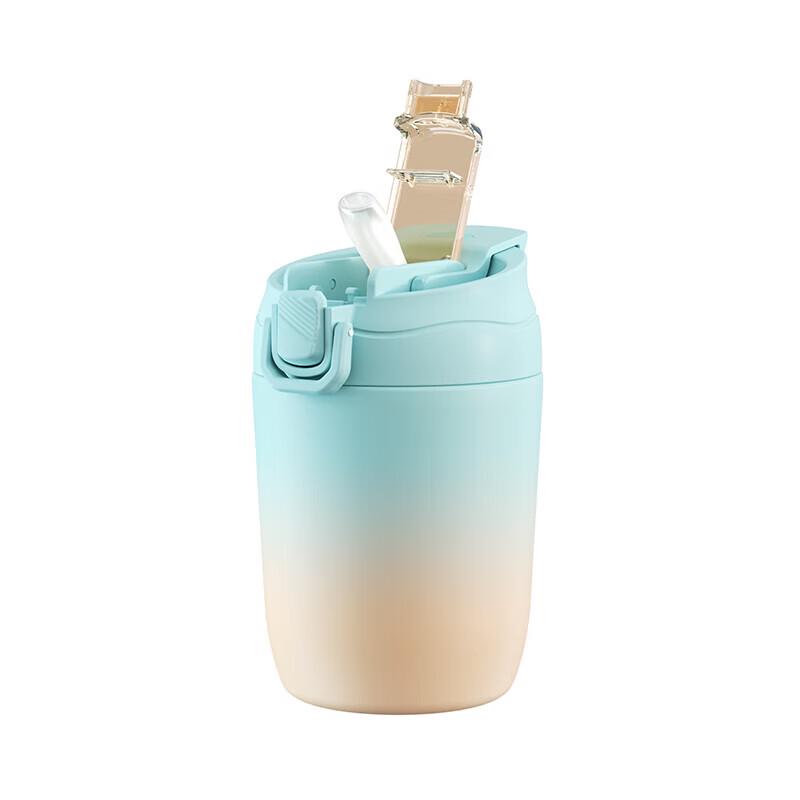 Lock & Lock 350ml Insulated Stainless Steel Flip-Top Mug