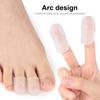 1 Pair Silicone Toe and Finger Caps – Durable, Hole-Designed Protective Sleeves for Corns, Blisters, and Pain Relief