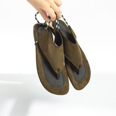 Дизайнерские сенсорные шлепанцы с плоской подошвой и перекрестной шнуровкой «елочкой», женская уличная обувь, лето 2025, новые сандалии