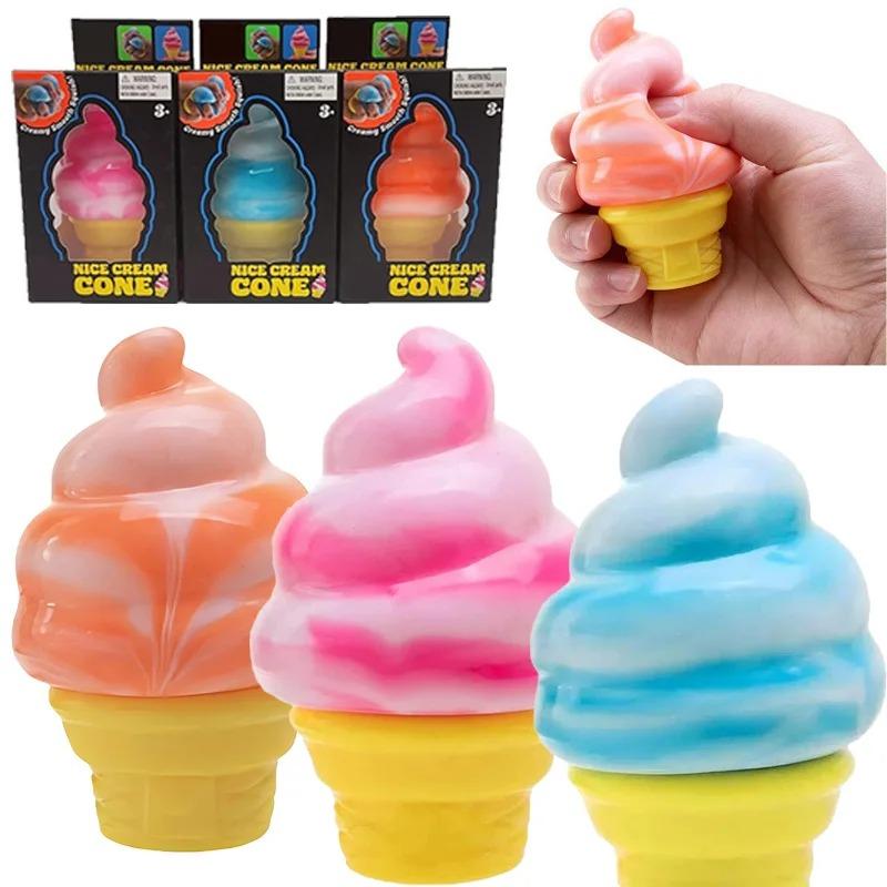 Декоративная фигурка-антистресс в форме мороженого, Surprise Nice Cream Cone, для снятия стресса, вечеринок, подарков, украшений