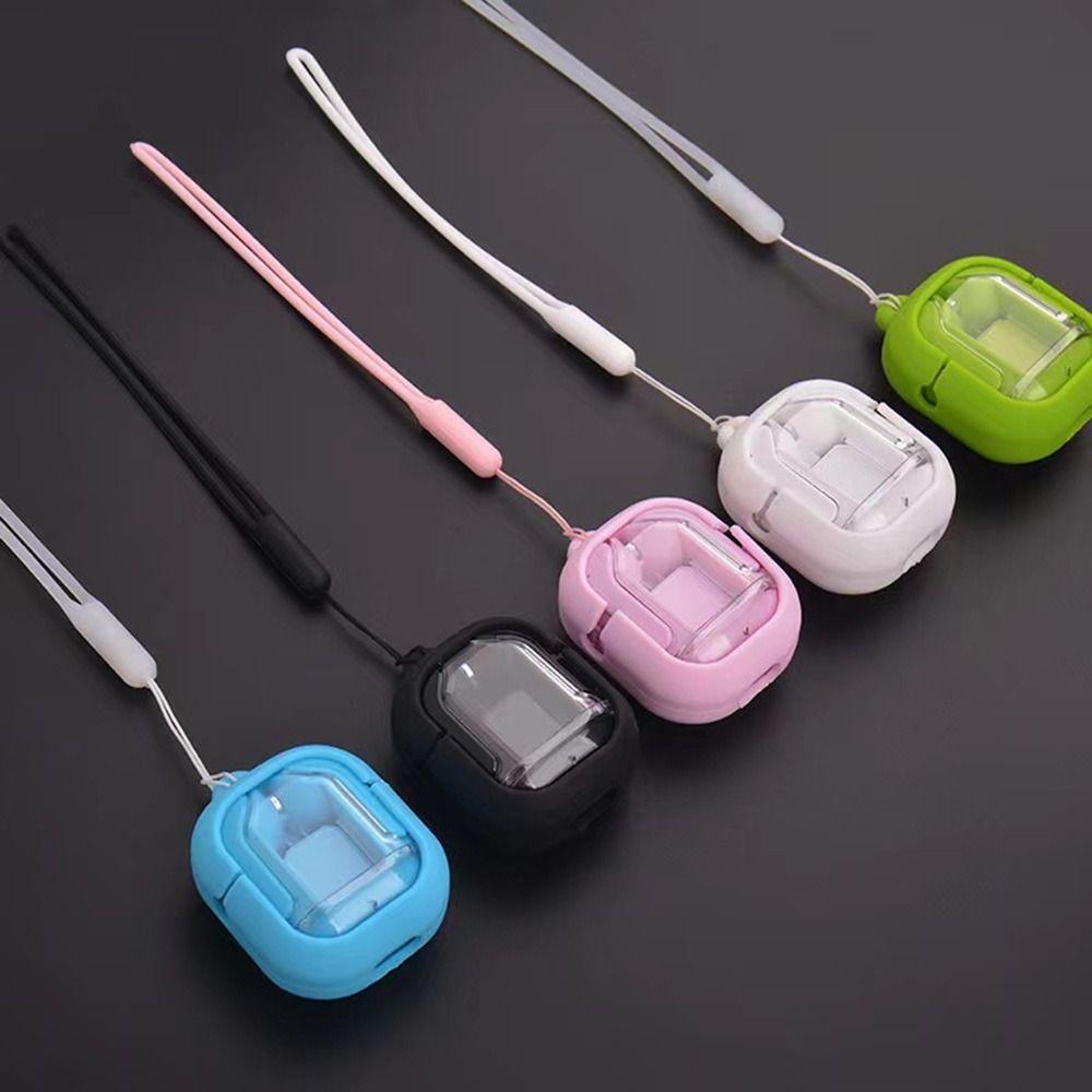 Washable Silicon Case and Lanyard Silicone Earbuds Protective Case Anti-Lost Cover for HQAi H4