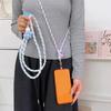 Rainbow Color Phone Woven Chain Phone Charm Crossbody Lanyard Cell Phone Strap  Hanging Ornament
