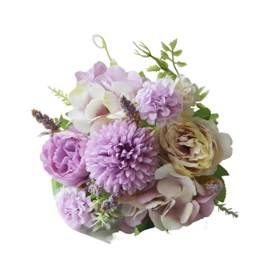 Искусственные цветы Букет искусственных пионов Смешанные цветы из искусственного шелка Букет искусственных цветов