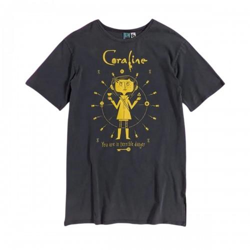 Coraline Womens/Ladies You Are In Terrible Danger Vintage Wash T-Shirt Dress