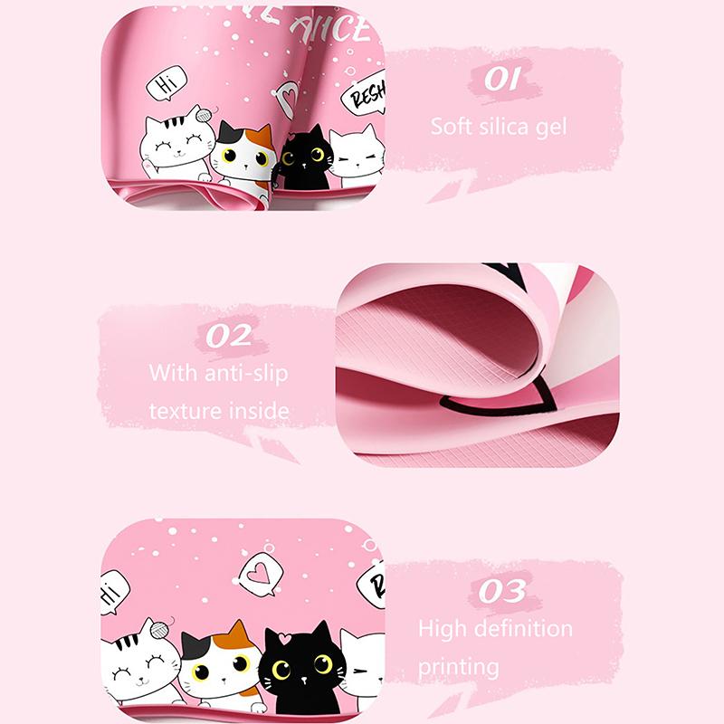 Мультяшные шапочки для плавания Водонепроницаемые с принтом Милые детские шапочки для плавания для мальчиков и девочек Защита ушей Шапочка для плавания Аксессуары для бассейна