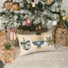 AVOIN colorlife Hanukkah Menorah Light Star of David Throw Pillow Cover, 12 x 20 Inch Chanukah Dreidel Hexagram Holiday Cushion Case for Sofa Couch