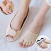 Летние носки Half Palm Five Fingers Socks с невидимым тонким каблуком спереди с открытым носком женские неглубокие сандалии носки с раздвоенным носком