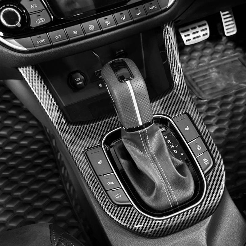 For Hyundai i30 N 2019-2023 Automatic / Manual Gear Shift Cover Interior Refit Accessories Carbon Fiber Style