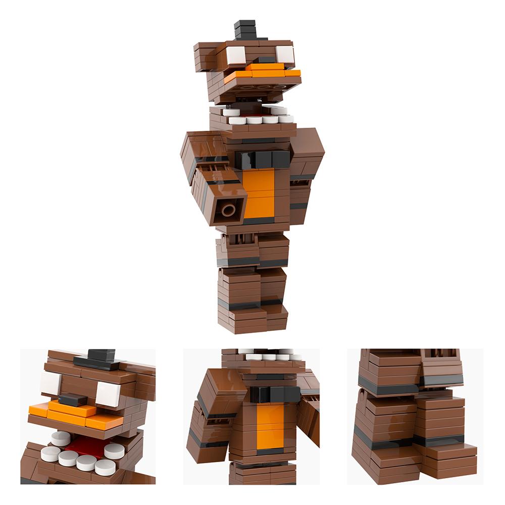 MOC 5 Ночей у Фредди Хоррор Игра Аниме Фигурка Медведь Строительный Блок Кирпич Фестиваль Рождественские Подарки Игрушки Для Детей Украшение