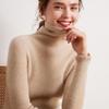 Fanzhen Women's 100% Cashmere Elegant Roll Neck Sweater