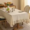 New Light Luxury Retro Lace Tablecloth Dustproof Heat Insulation Beautification Dining Table Cloth Coffee Table Cover