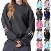 Women's Fashion Women's Lightweight Long Sleeve Pullover With Pockets Preppy Graphic Hoodie