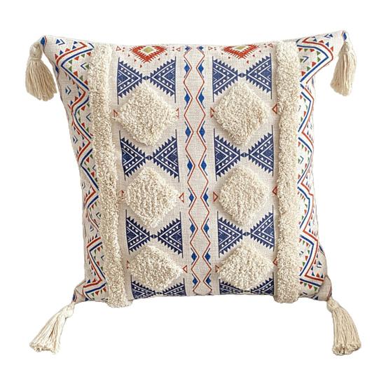 45x45 см тафтинговая наволочка с кисточками в богемном этническом стиле с геометрической застежкой-молнией хлопковый диван украшение для спальни наволочка