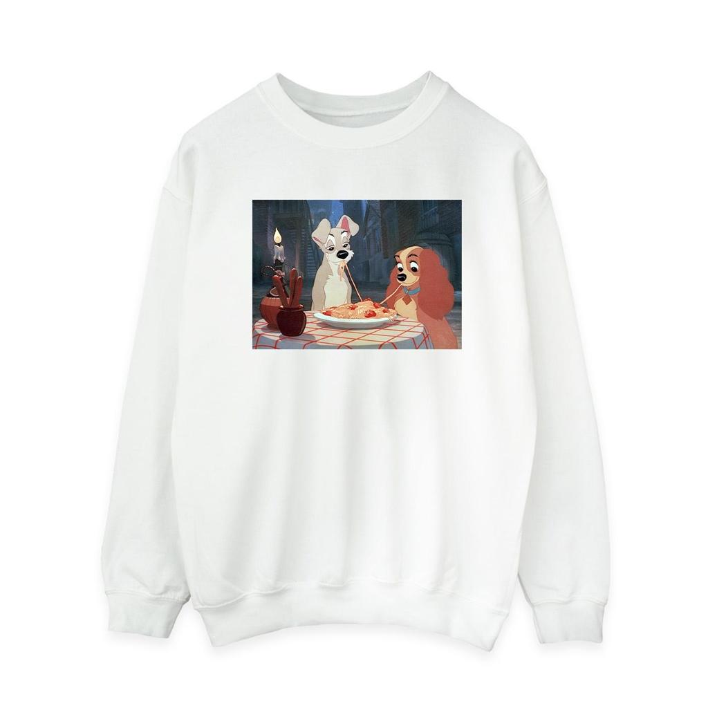 Disney Womens/Ladies Lady And The Tramp Spaghetti Photo Sweatshirt