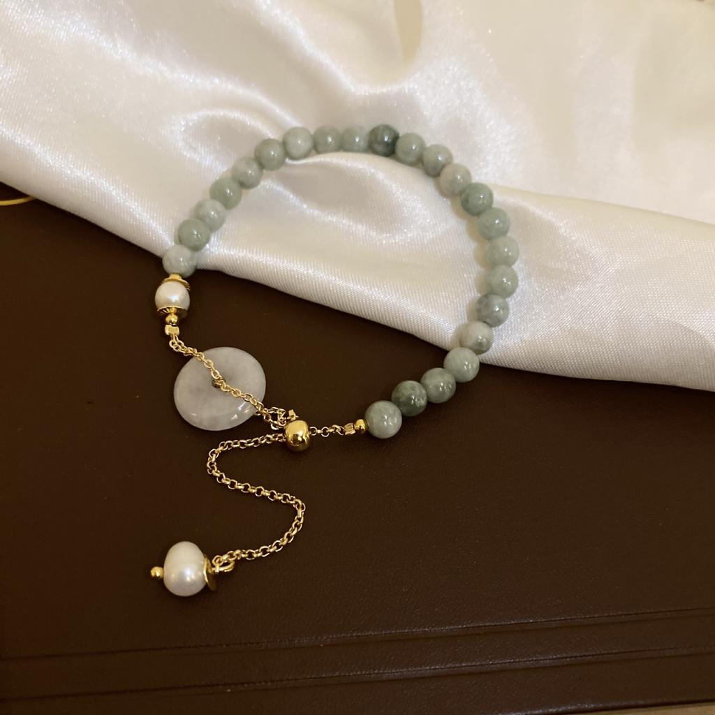 Natural Stone Bracelets Sweet Dopamine Pearl Baroque Bracelets Simple Collarbone Chain Fashionable Temperament Accessory