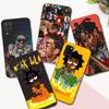 Black Tpu Case For Samsung Galaxy A03 SM-A035 A03 Core A03S A13 A23 LTE A33 A53 A73 4G 5G Rapper Kodaks