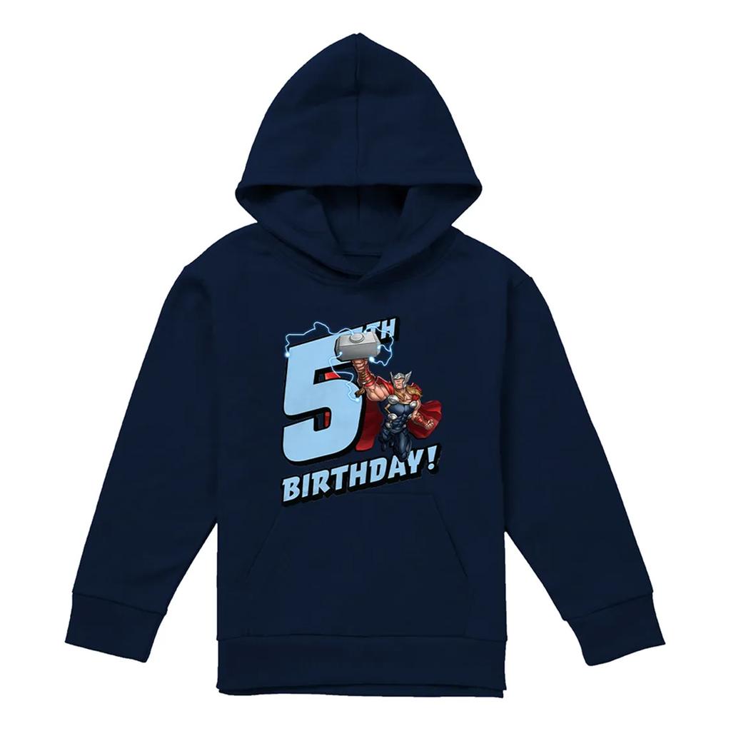 Marvel Childrens/Kids Thor 5th Birthday Hoodie