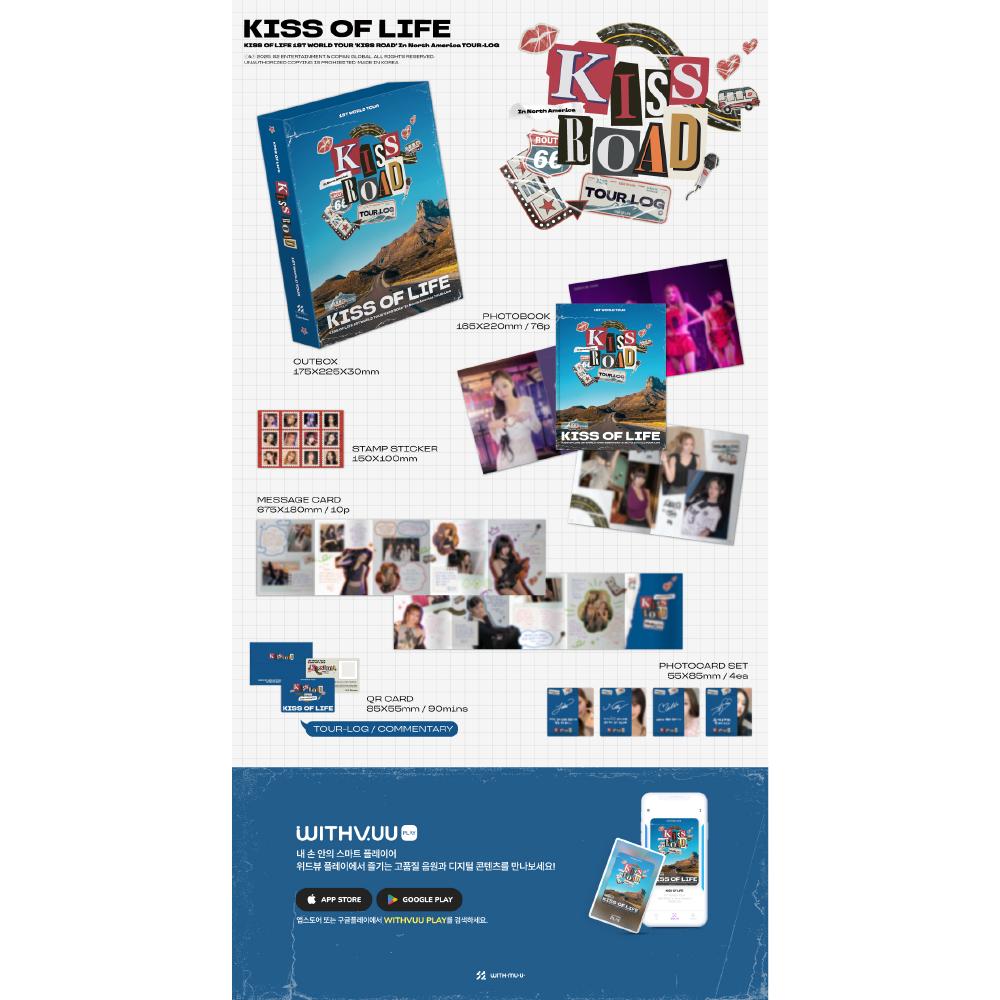 Предварительный заказ KISS OF LIFE 1-й мировой тур KISS ROAD в Северной Америке Журнал тура и местонахождение