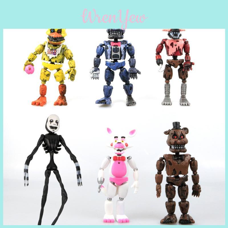 Восхитительные 19 см Fnaf Five Nights At Freddy's 6 шт. ПВХ Игровые Фигурки Игрушки Для Детей