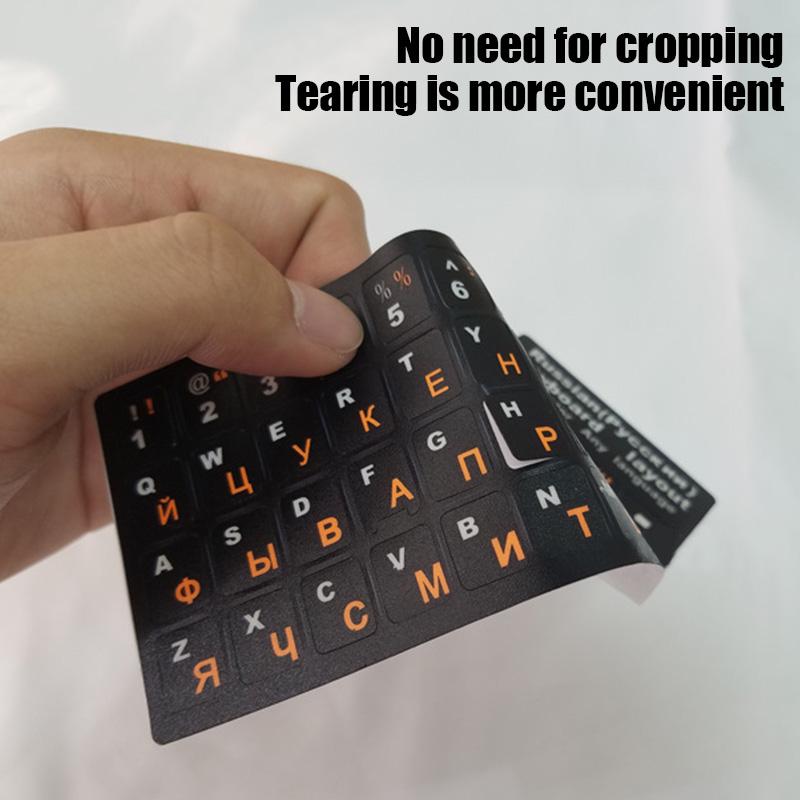 Наклейки на клавиатуру с русскими буквами для ноутбука, чехлы для настольной клавиатуры, наклейка с русскими буквами для ноутбука
