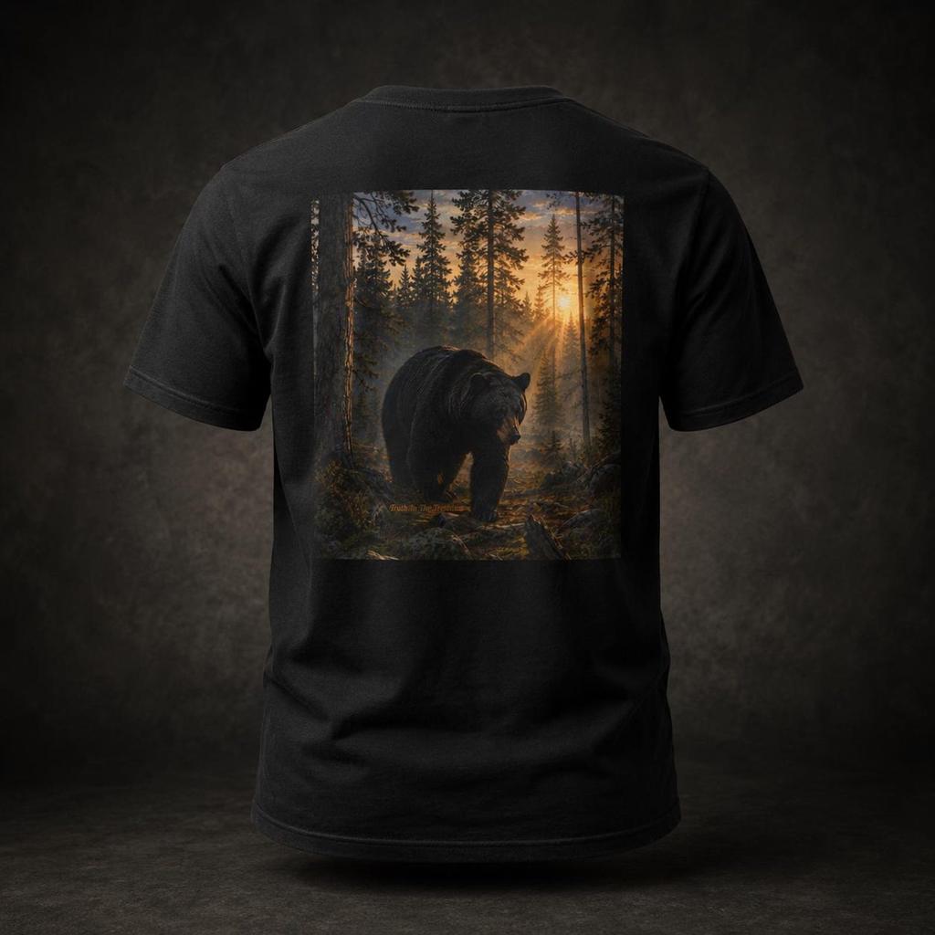 Bear in the Pines Shirt | Great Outdoors Series | Wilderness Wildlife Tee | Nature Graphic T-Shirt