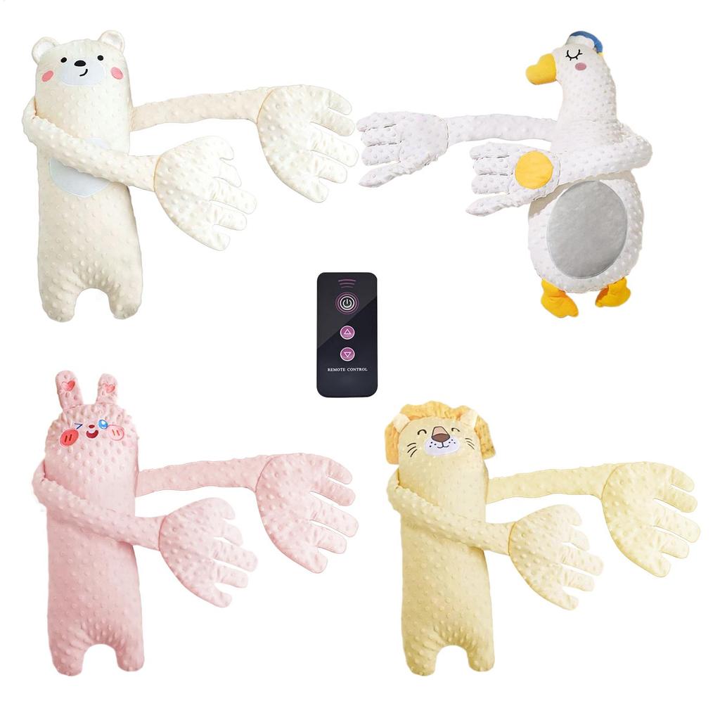 Baby Sleeping Patting Pillow with Soothing Palm Remote Control Electric Baby Hand Pillow Soothing Doll Palm Patting for Toddler