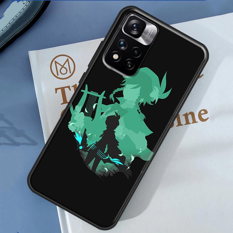 Чехол Genshin Impact Венти для Xiaomi Redmi Note 13 12 11 9 10 14 Pro 9S 10S 11S 12S Redmi 14C 10C 12C 13C