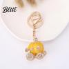 Girlfriend Keychain Gift Pendant Sparkling Rhinestones Pumpkin Carriage Shape Charm