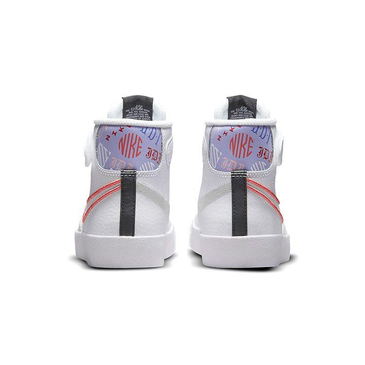 Nike Кроссовки для скейтбординга Blazer 77 SE, износостойкие, нескользящие, средней высоты, Бело-серо-фиолетовые DJ0266-100