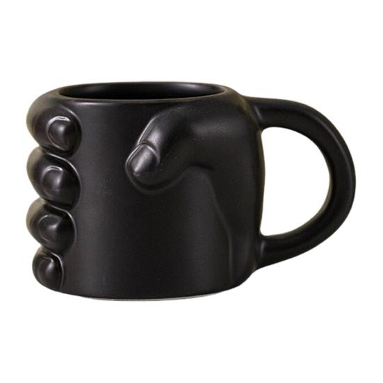 Кофейная кружка 330 мл Креативная кружка в форме кулака Забавная чашка для воды для кофе, горячих напитков Современная керамическая посуда для напитков Подарок для друзей