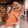 Блестящий Алмазный Бампер Защитный Чехол для Камеры Для Для Iphone 17 16 1 14 13 17Pro Max Подушка Безопасности Ударопрочный Прозрачный Мягкий Чехол