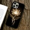 Чехол для телефона с темными цветами для iPhone 17, 16, 15, 14, 13, 12, 11 Plus, Pro Max, XS, Цветной Посеребренный Внутренний Чехол