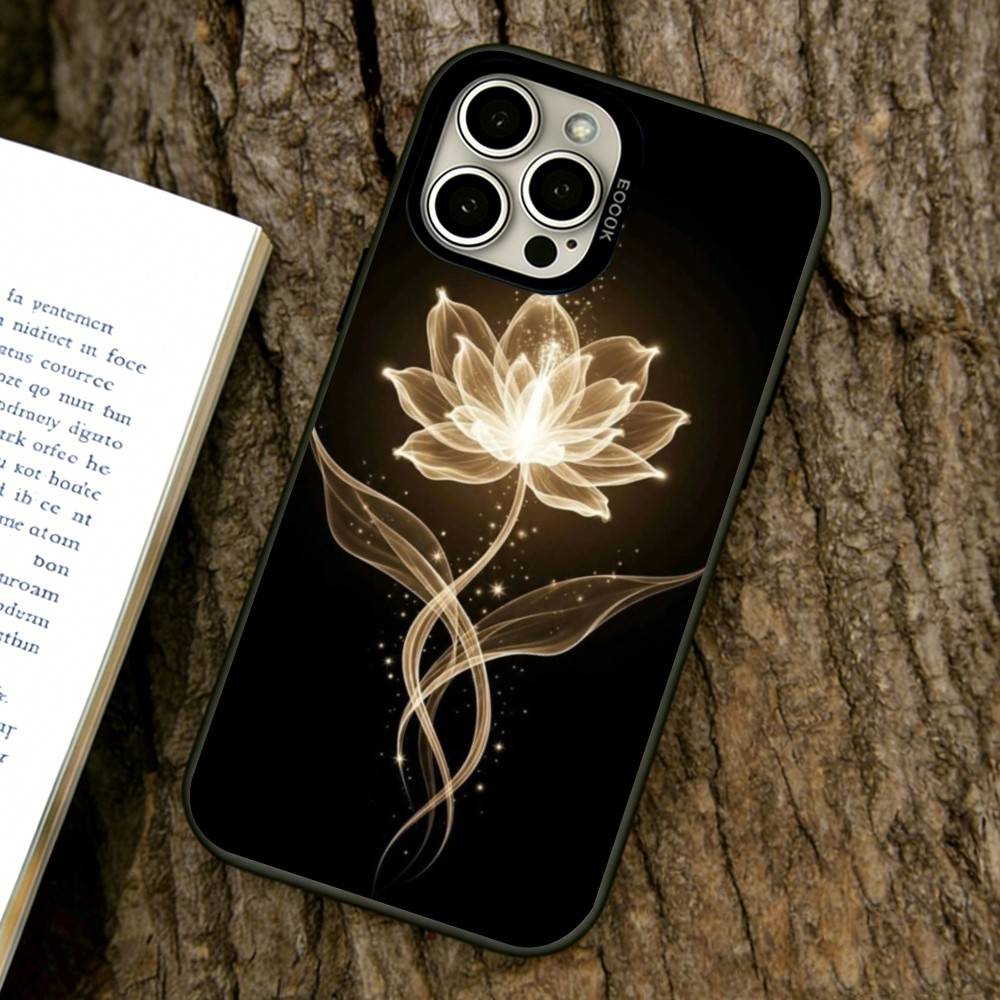 Чехол для телефона с темными цветами для iPhone 17, 16, 15, 14, 13, 12, 11 Plus, Pro Max, XS, Цветной Посеребренный Внутренний Чехол