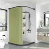 Magnetic No-Drill Waterproof Foldable Shower Curtain for Dry-Wet Separation