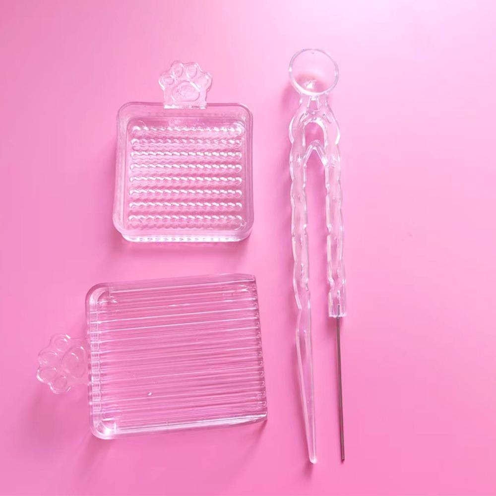 3/4/5 шт./набор Пластиковые бусины Термомозаика Игла Пинцет Инструменты для бисероплетения Набор для изготовления бобов