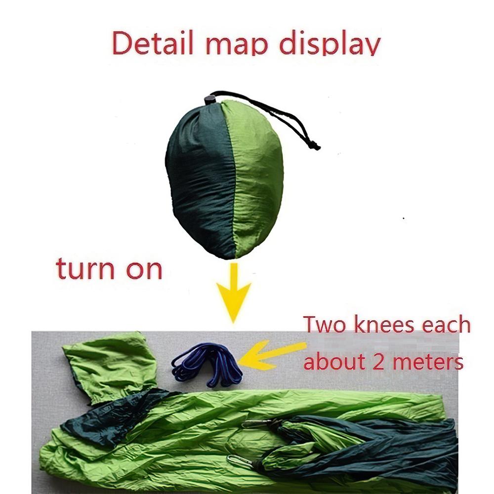 Goture портативный гамак 270x140 см нейлоновый ледяной шелк Duyan открытый большой широкий подвесной гамак для кемпинга сада отдыха путешествия палатка