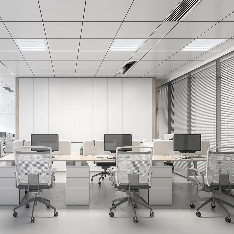 Светодиодная плоская панель, встроенный потолочный светильник 600x600, потолочный светильник для офиса, алюминиевый светильник с накладкой, потолочный светильник для кухни