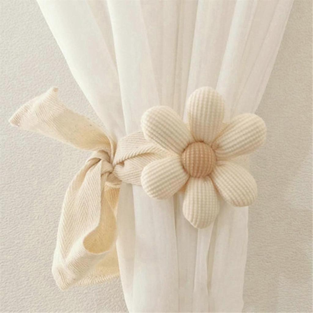 Flower Shape Window Curtain Bundle Band Kids Room Hanging Curtain Holders Tie Backs Curtain Accesso