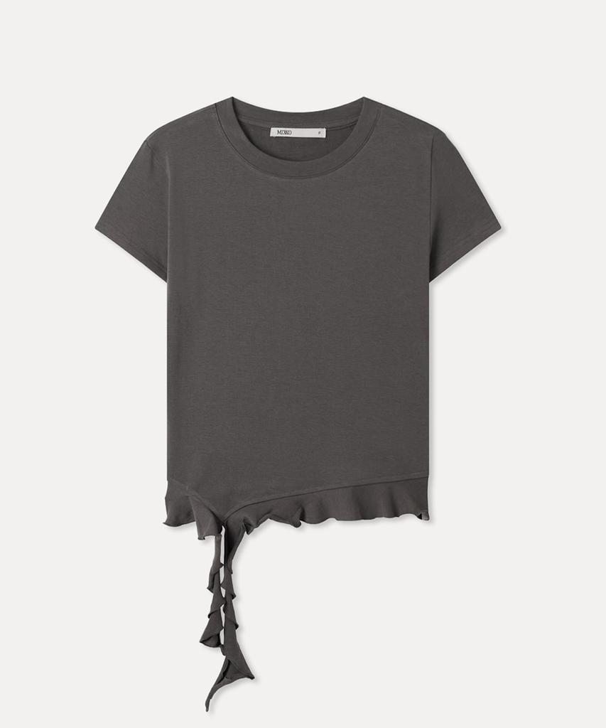 MIXXO Ruffle Short Sleeve T-Shirt_Miwhwg43Ts