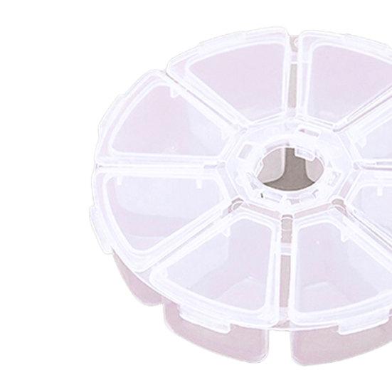 Коробка для таблеток, прозрачная для гардероба, 8 сеток, классификационный органайзер для бисера, полезный, изысканный, 8 сеток