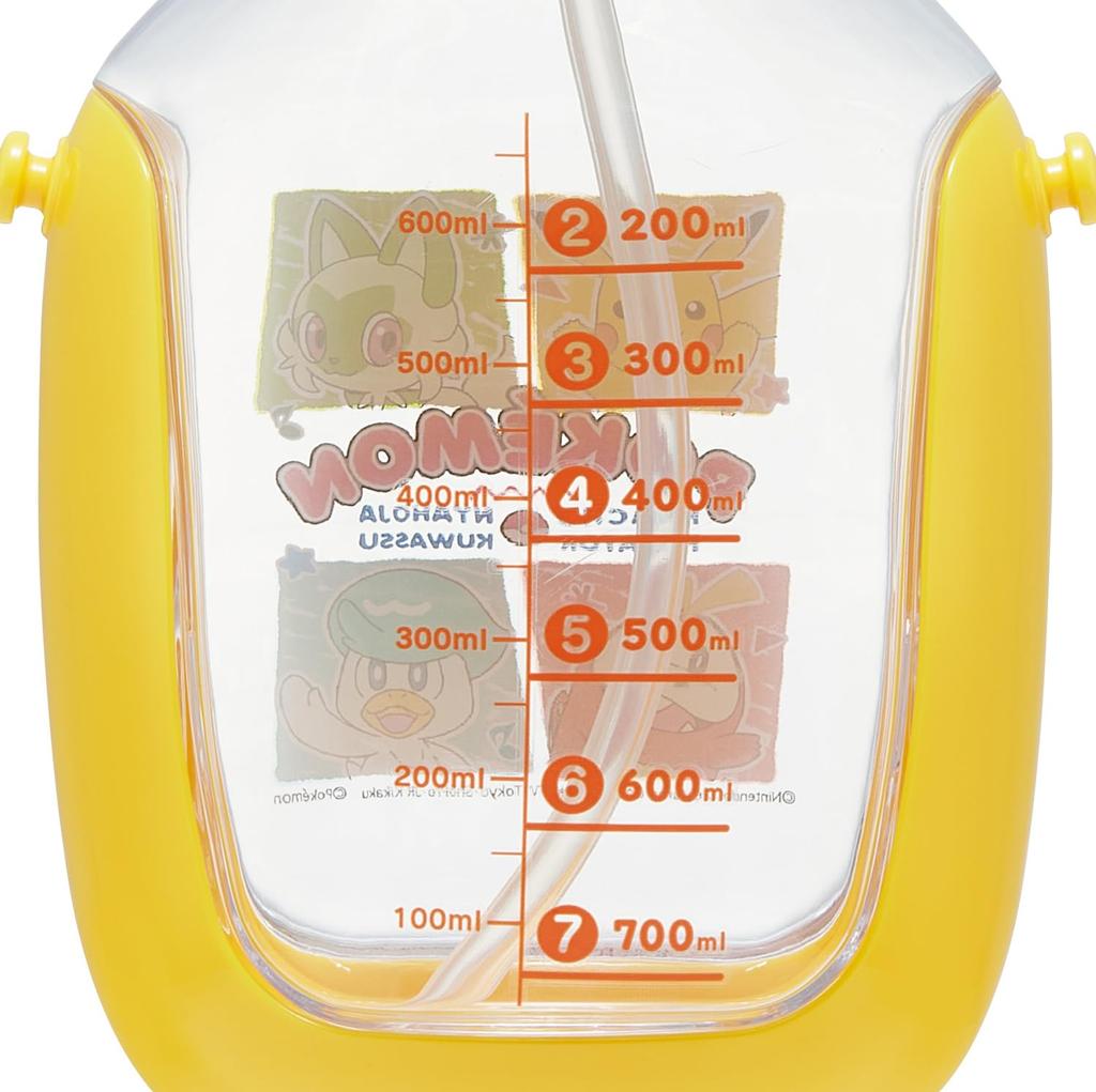 Skater Бутылка для воды с трубочкой One Push и плечевым ремнем 780 мл Pokemon PDSH8DX