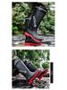 Stylish Men's Non-Slip Waterproof High-Top Rain Boots with Drawstring - Long Tube Fishing Wear-Resistant
