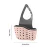 Sink Storage Drainage Rack Adjustable Hanging Bag Plastic Storage Hanging Basket Space-saving Kitchen Sink Accessories